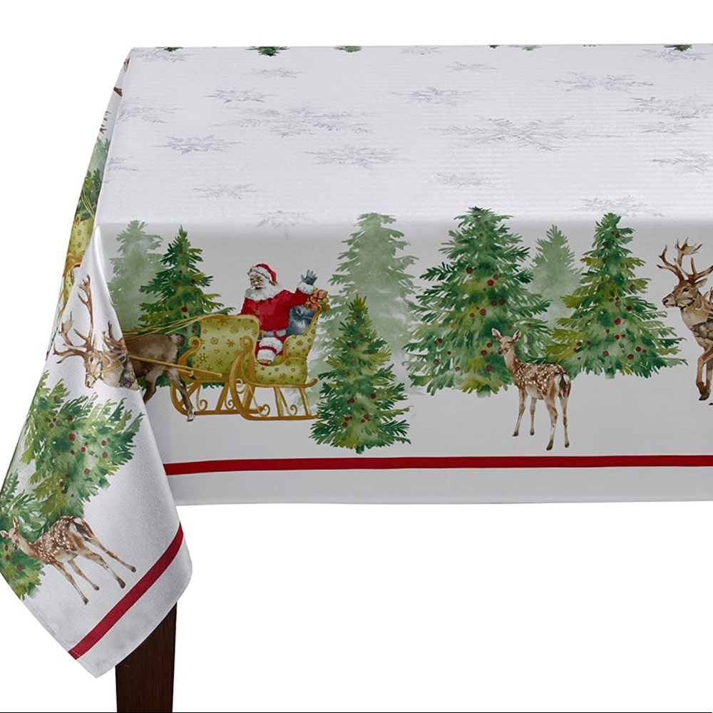 Christmas Tablecloth - Santa’s Sleigh 60x104